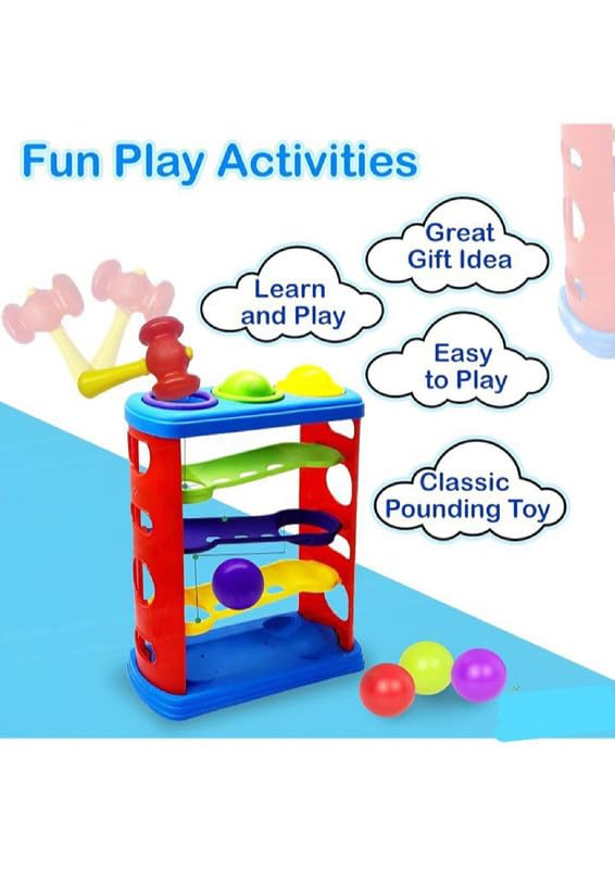 Hammer Ball Game for Kids |Hammering & Pounding Toys, Hammer Knock Ball Toys for Kids | Suitable for 3 Years and Above