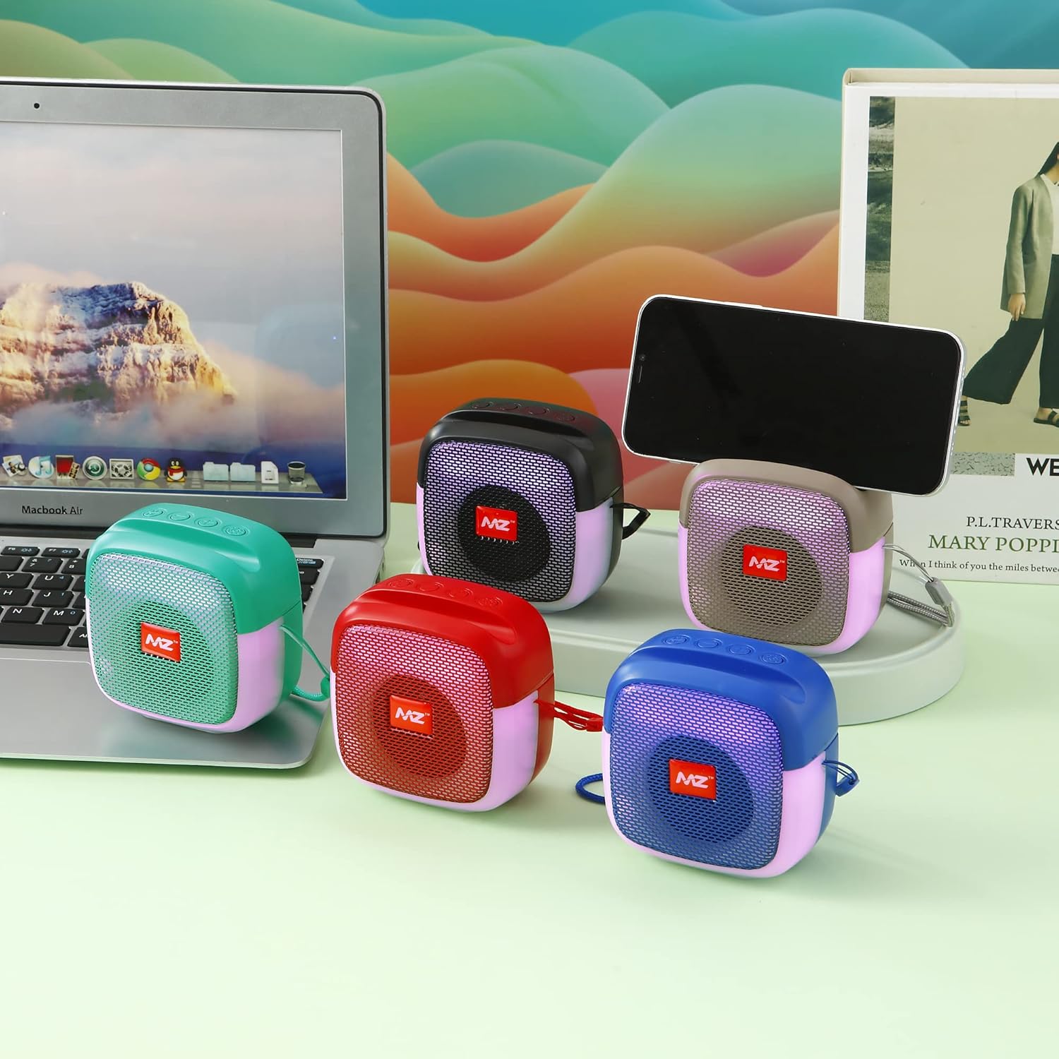 MZ M424SP (Portable Bluetooth Speaker) Dynamic Thunder Sound with Disco LED 5 W Bluetooth Speaker (Random Color)