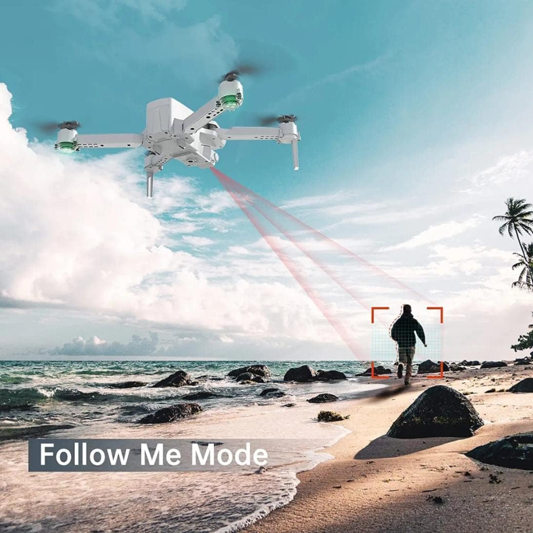 Dynalog DR-DG600C Foldable GPS Drone with Brushless Motor & Mini Display Remote