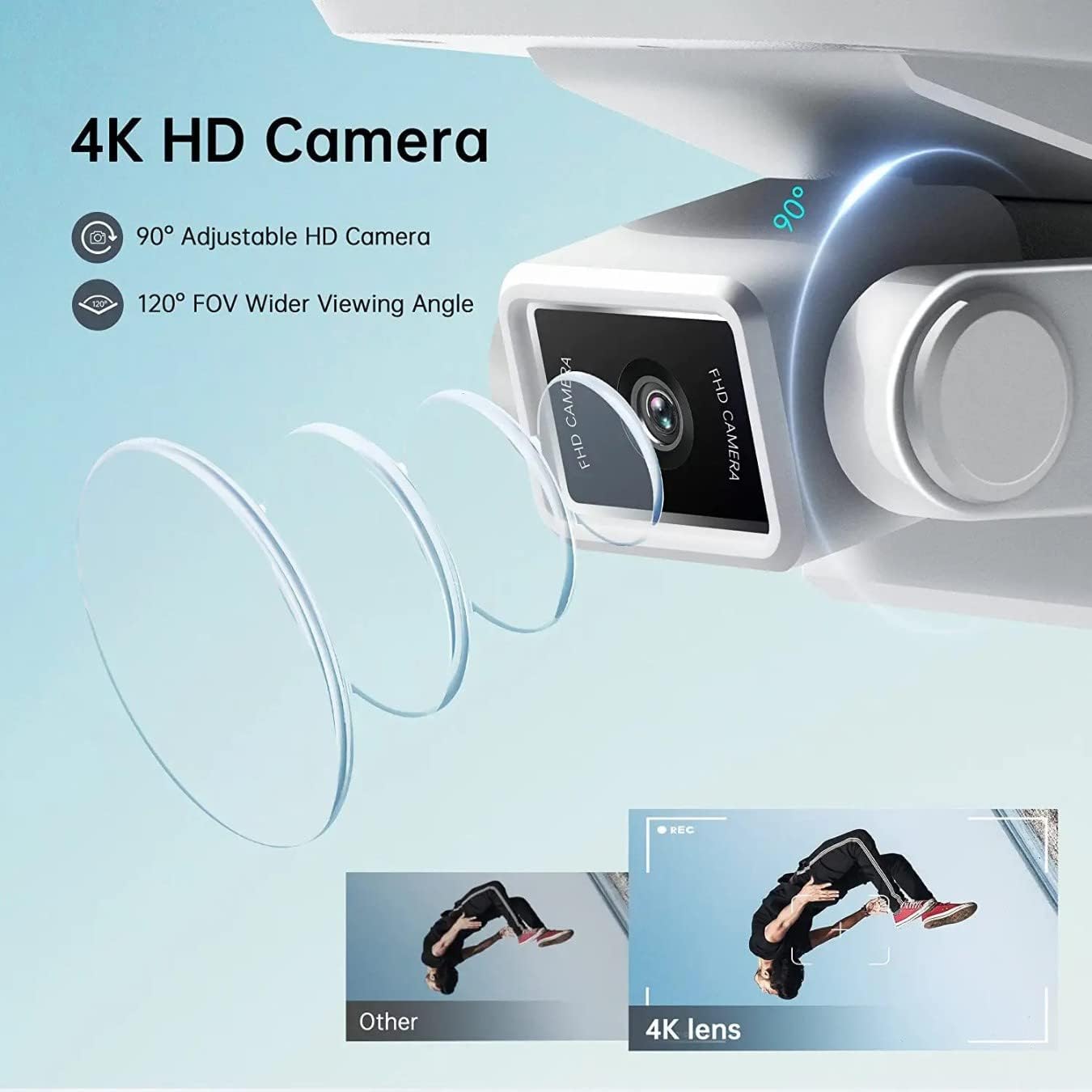 Dynalog DR-DG600C Foldable GPS Drone with Brushless Motor & Mini Display Remote