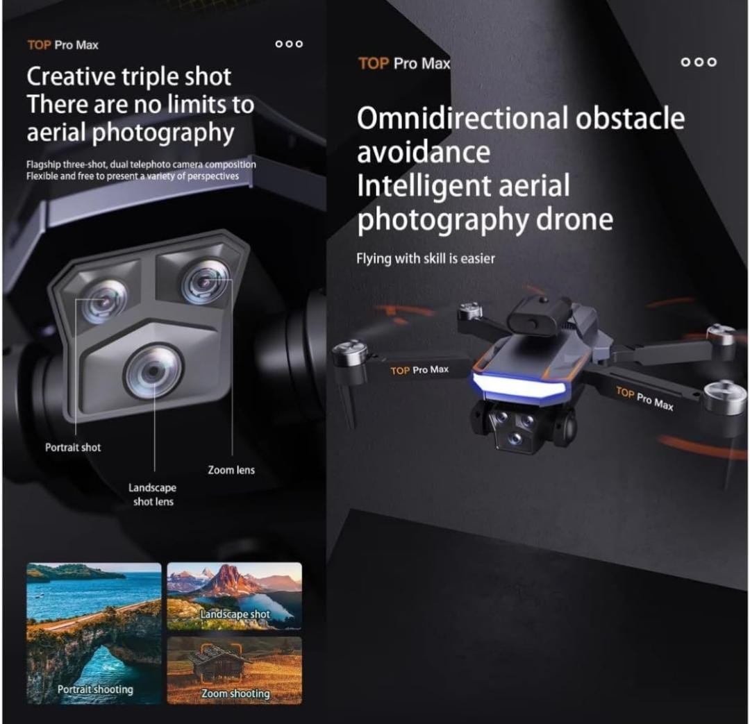 P18 Pro Drone HD 1080P Camera Drone for Beginners – Brushless Motor, Optical Flow, 90° Adjustable Lens, Real-Time WiFi Transmission