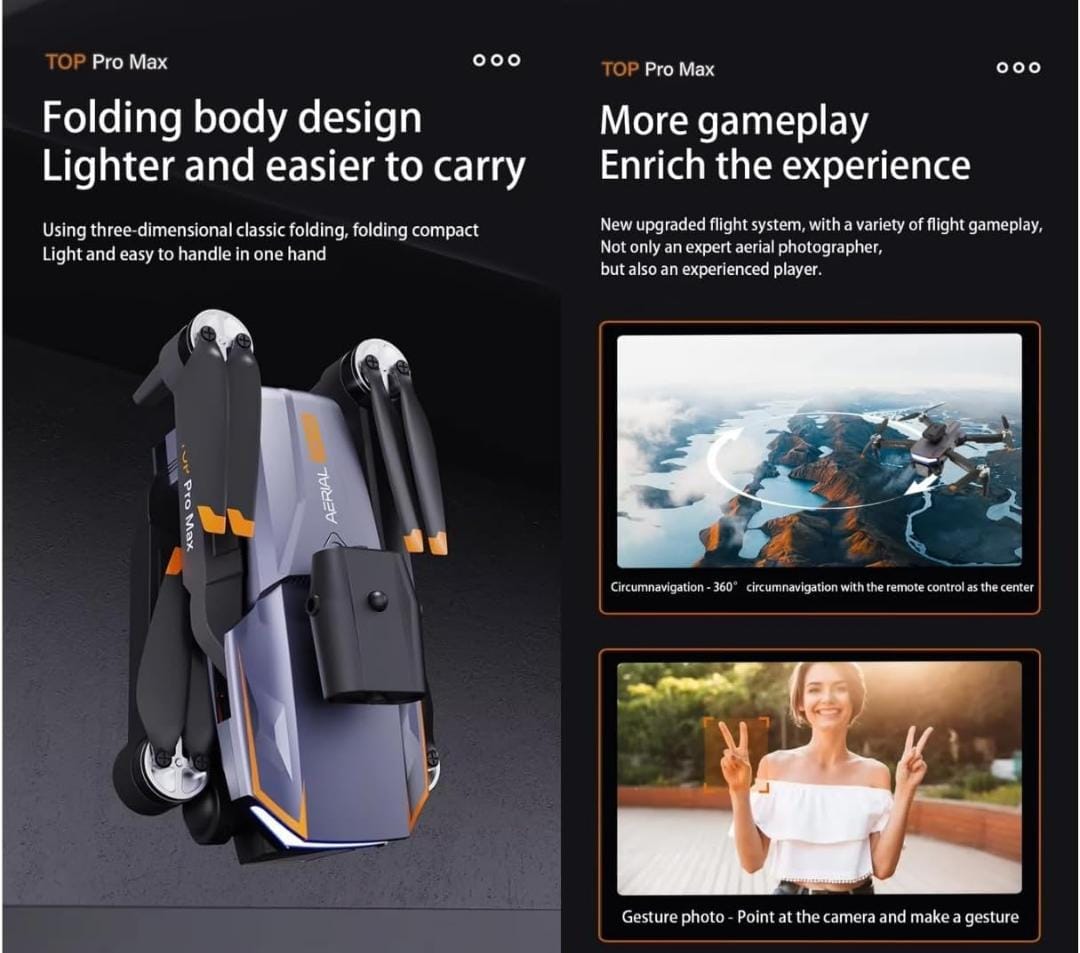 P18 Pro Drone HD 1080P Camera Drone for Beginners – Brushless Motor, Optical Flow, 90° Adjustable Lens, Real-Time WiFi Transmission