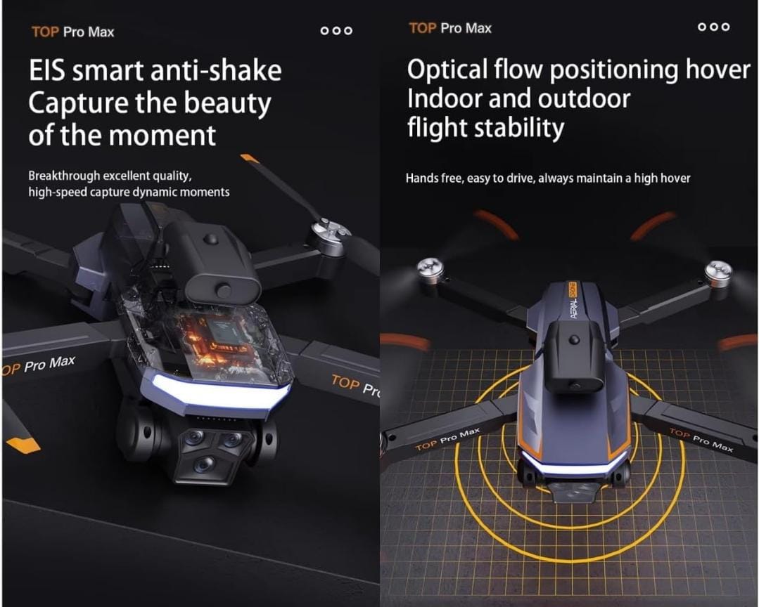 P18 Pro Drone HD 1080P Camera Drone for Beginners – Brushless Motor, Optical Flow, 90° Adjustable Lens, Real-Time WiFi Transmission