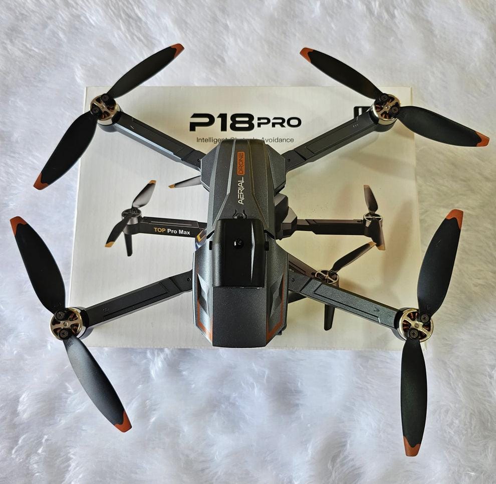 P18 Pro Drone HD 1080P Camera Drone for Beginners – Brushless Motor, Optical Flow, 90° Adjustable Lens, Real-Time WiFi Transmission