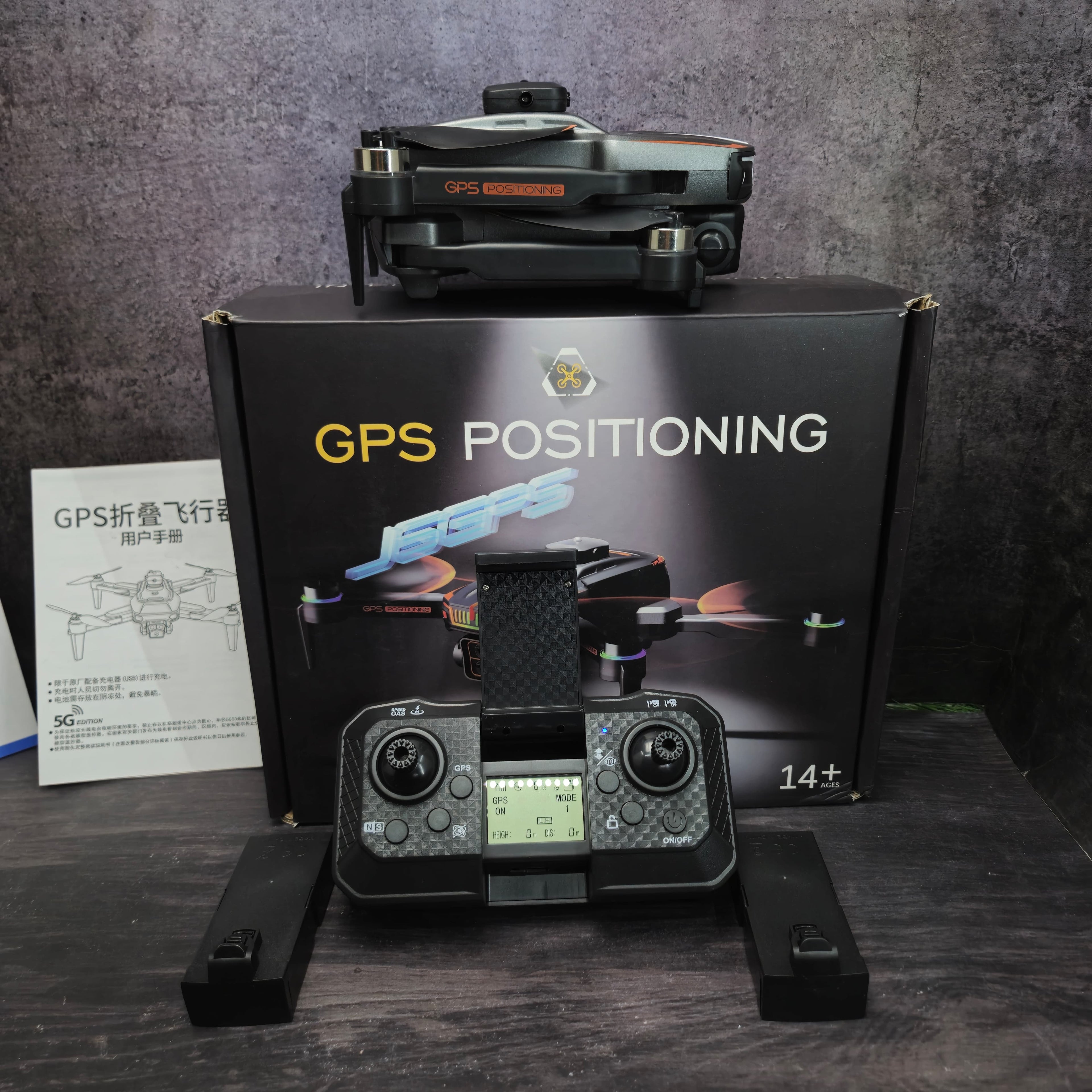J6 PRO GPS DRONE WITH MINI DISPLAY IN REMOTE & DUAL BATTERY(Brushless Motor)