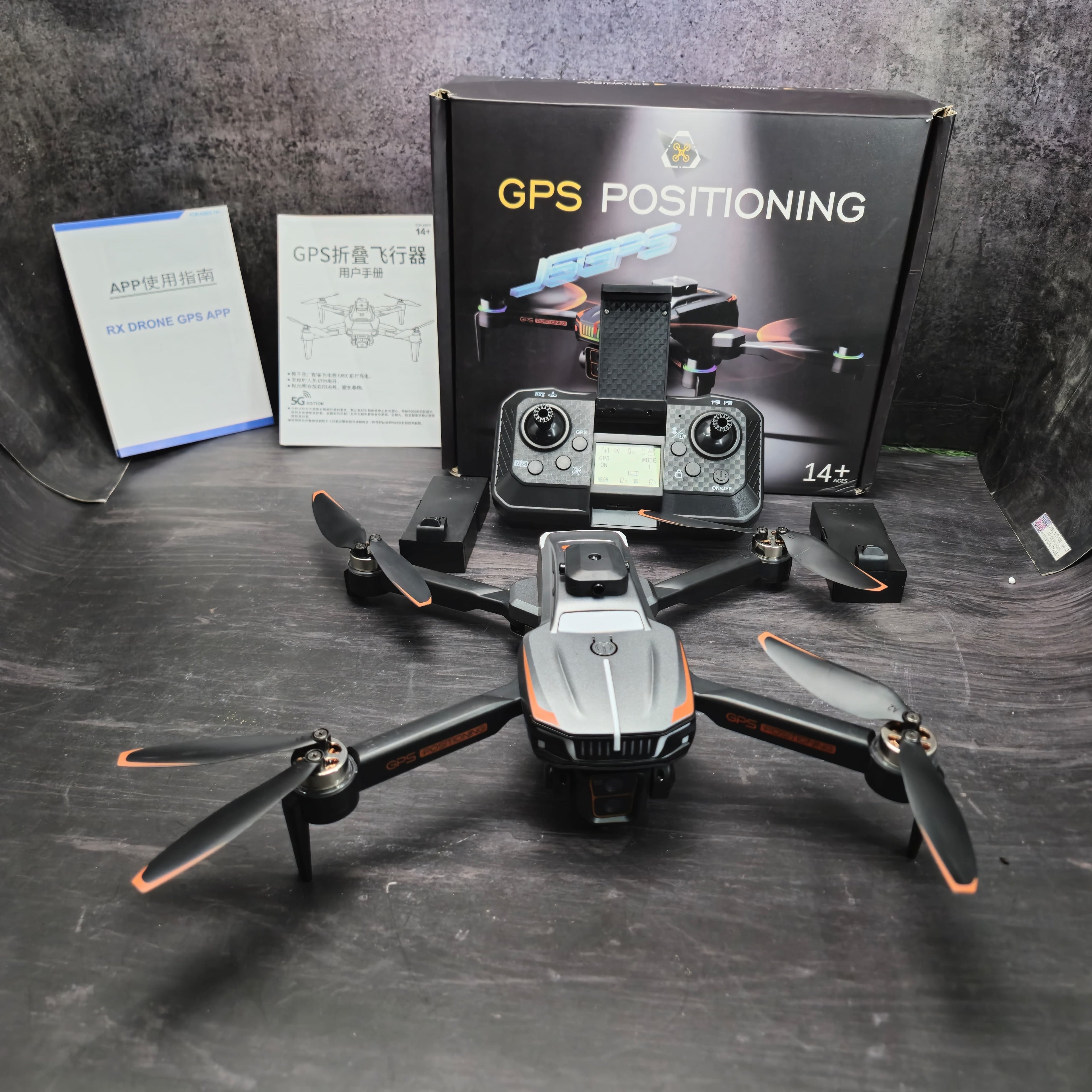 J6 PRO GPS DRONE WITH MINI DISPLAY IN REMOTE & DUAL BATTERY(Brushless Motor)