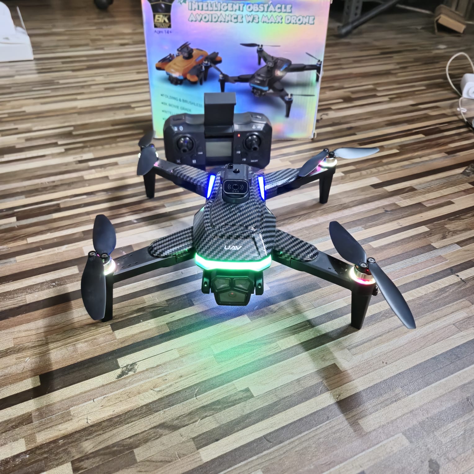 W3 Max Drone with Brushless Motor, Gimbal Camera & Carbon Fiber Body