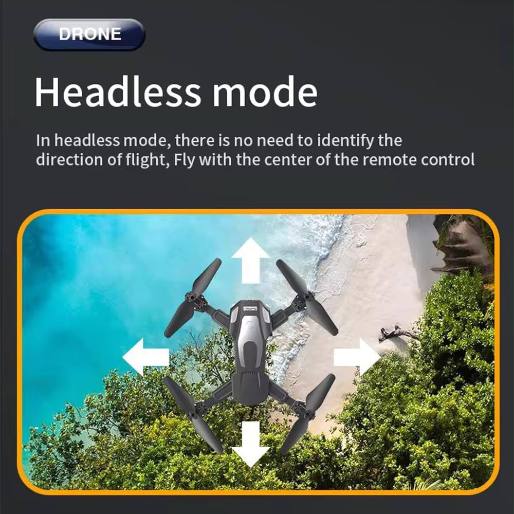 J2 Drone with Remote Control, Camera, 360° Rotation, Phone Holder, Spare Propellers