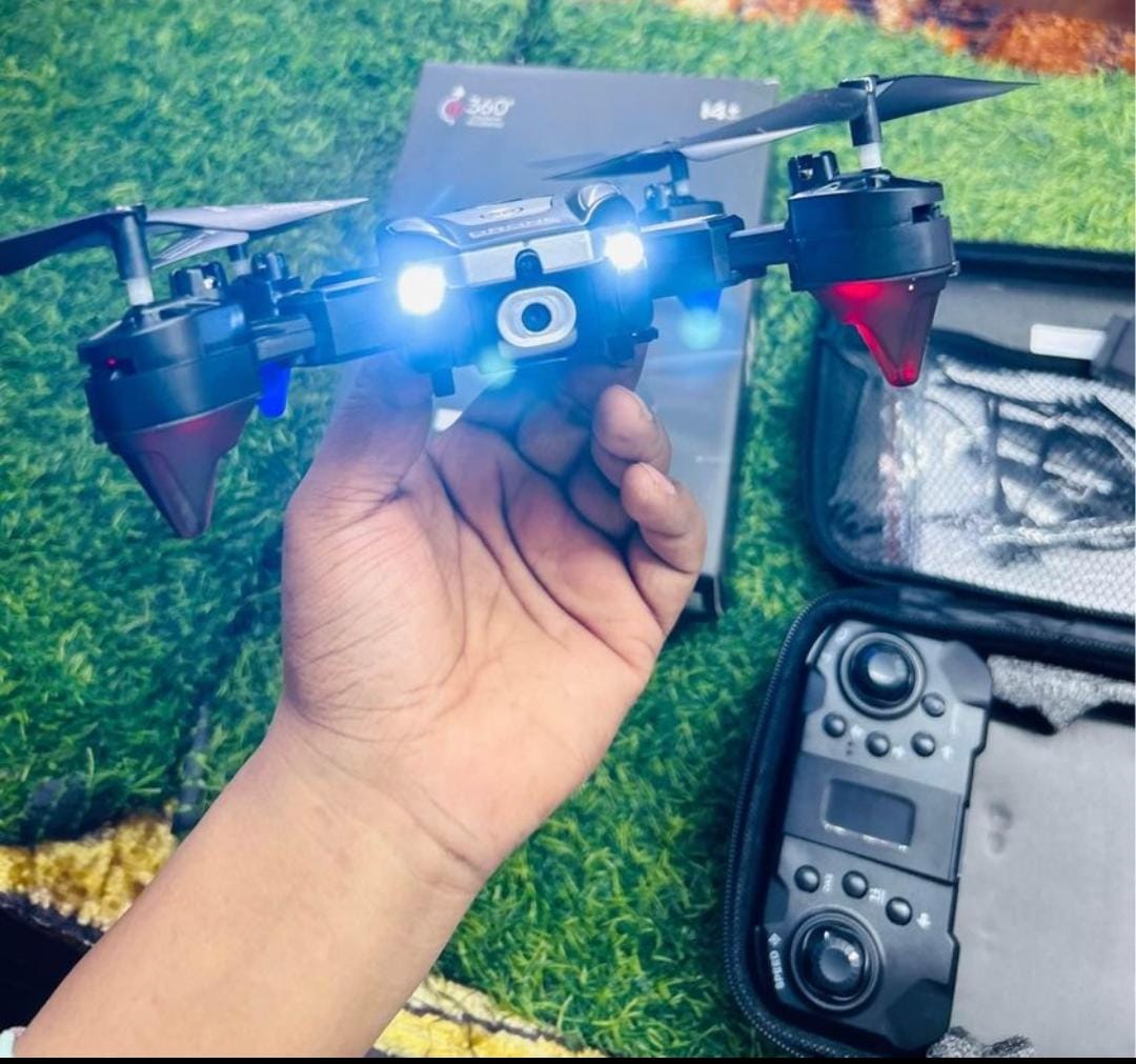 J2 Drone with Remote Control, Camera, 360° Rotation, Phone Holder, Spare Propellers