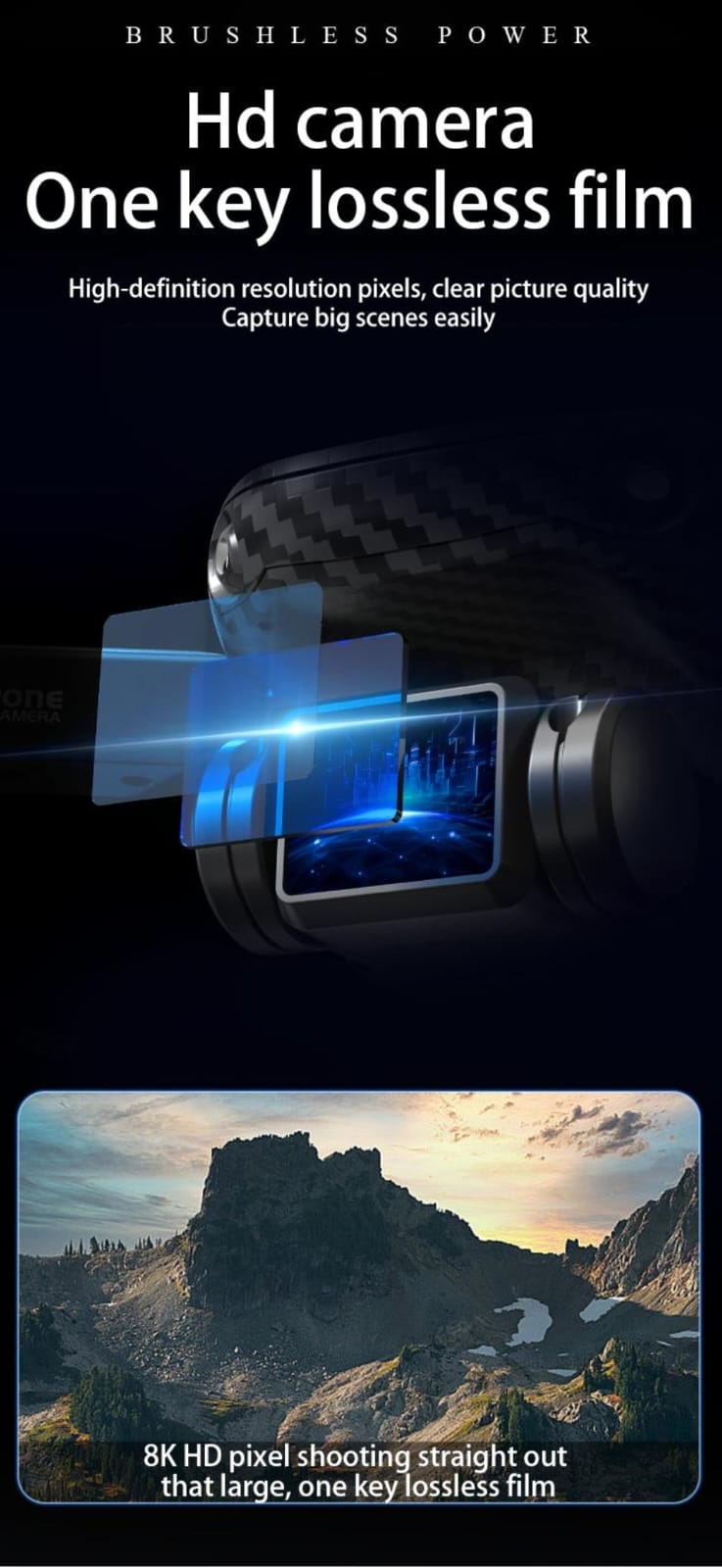 New S25 Drone Camera Brushless Motor GPS Remote Control Helicopter Quadcopter Foldable & Carbon Fiber Brushless HD