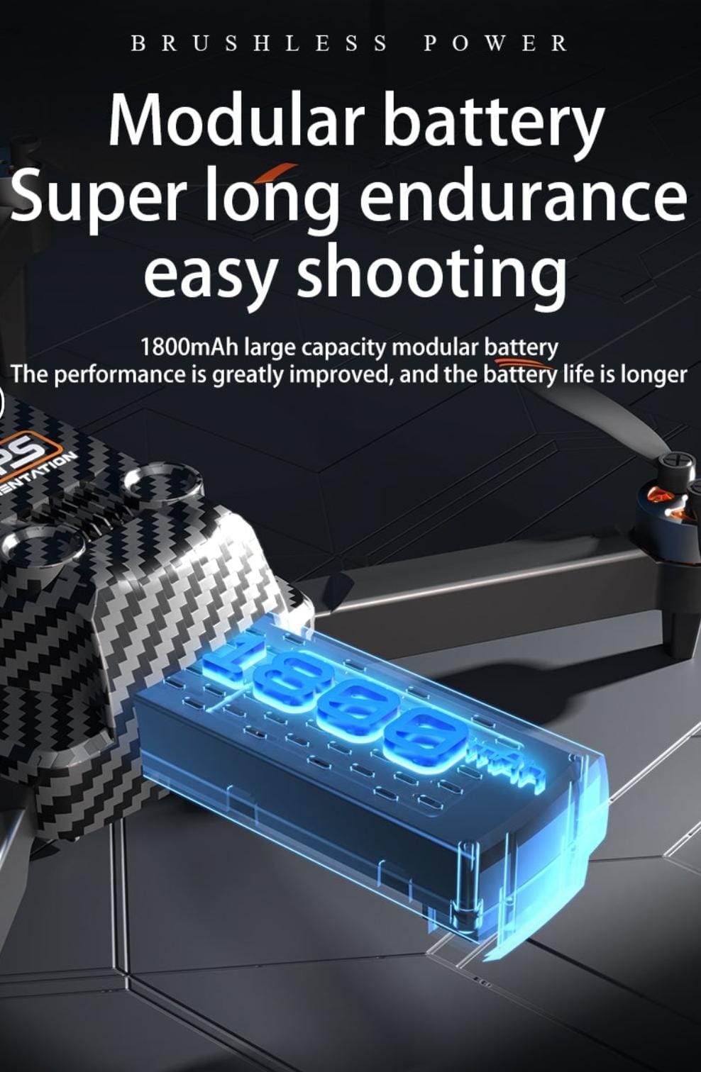 New S25 Drone Camera Brushless Motor GPS Remote Control Helicopter Quadcopter Foldable & Carbon Fiber Brushless HD