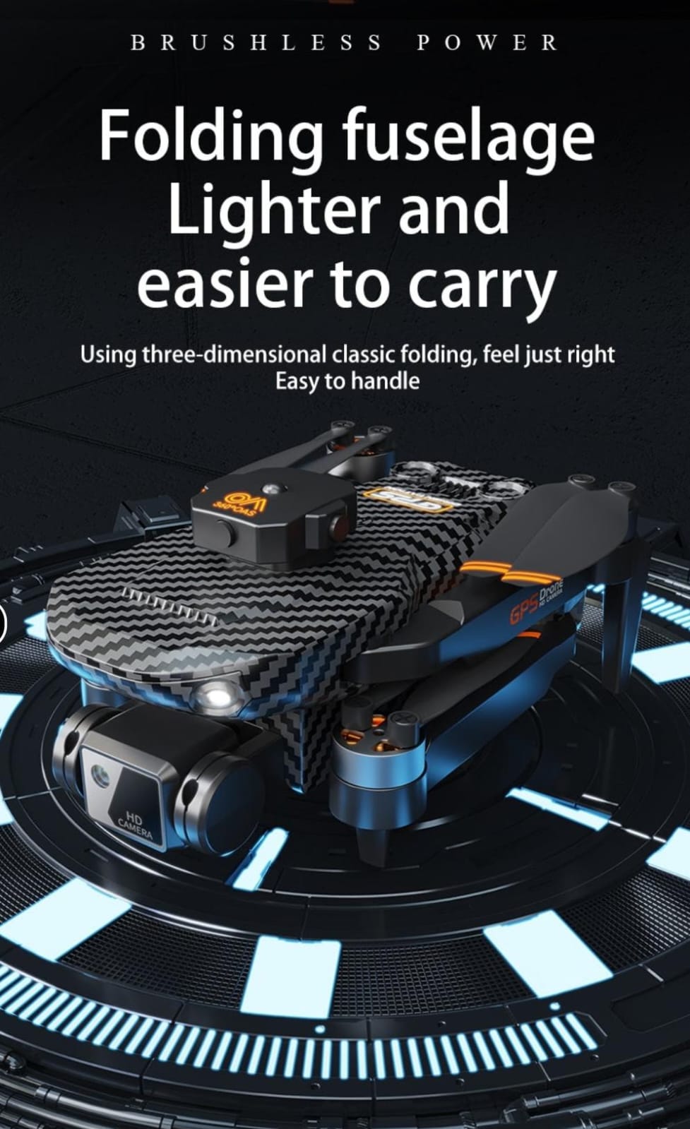 New S25 Drone Camera Brushless Motor GPS Remote Control Helicopter Quadcopter Foldable & Carbon Fiber Brushless HD