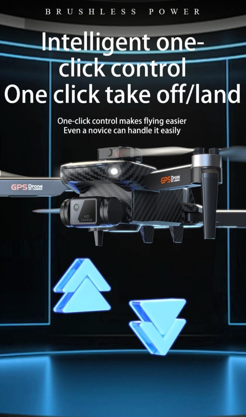 New S25 Drone Camera Brushless Motor GPS Remote Control Helicopter Quadcopter Foldable & Carbon Fiber Brushless HD