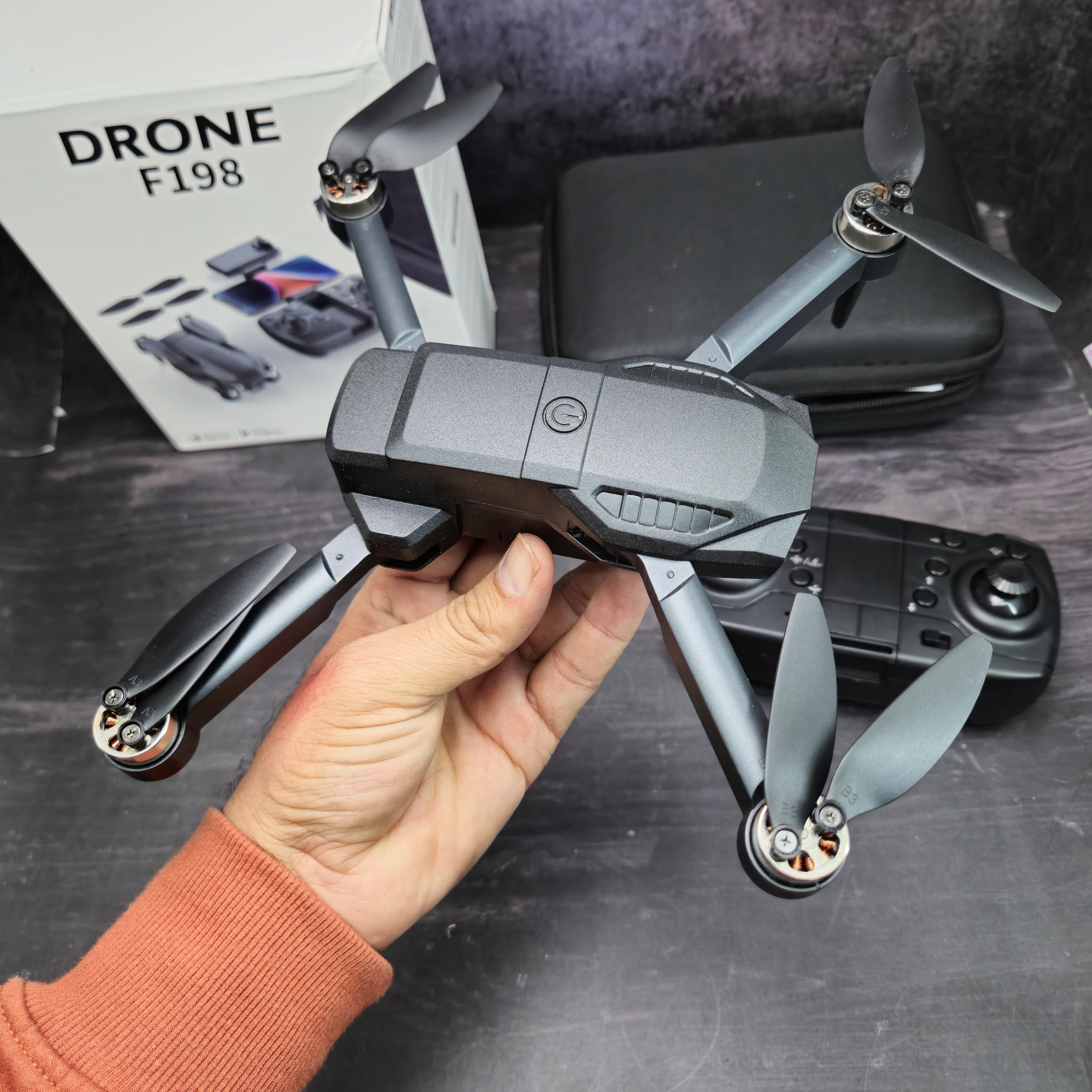 F198 Brushless HD Mini Camera Drone โ Compact Quadcopter for Stunning Aerial Photography