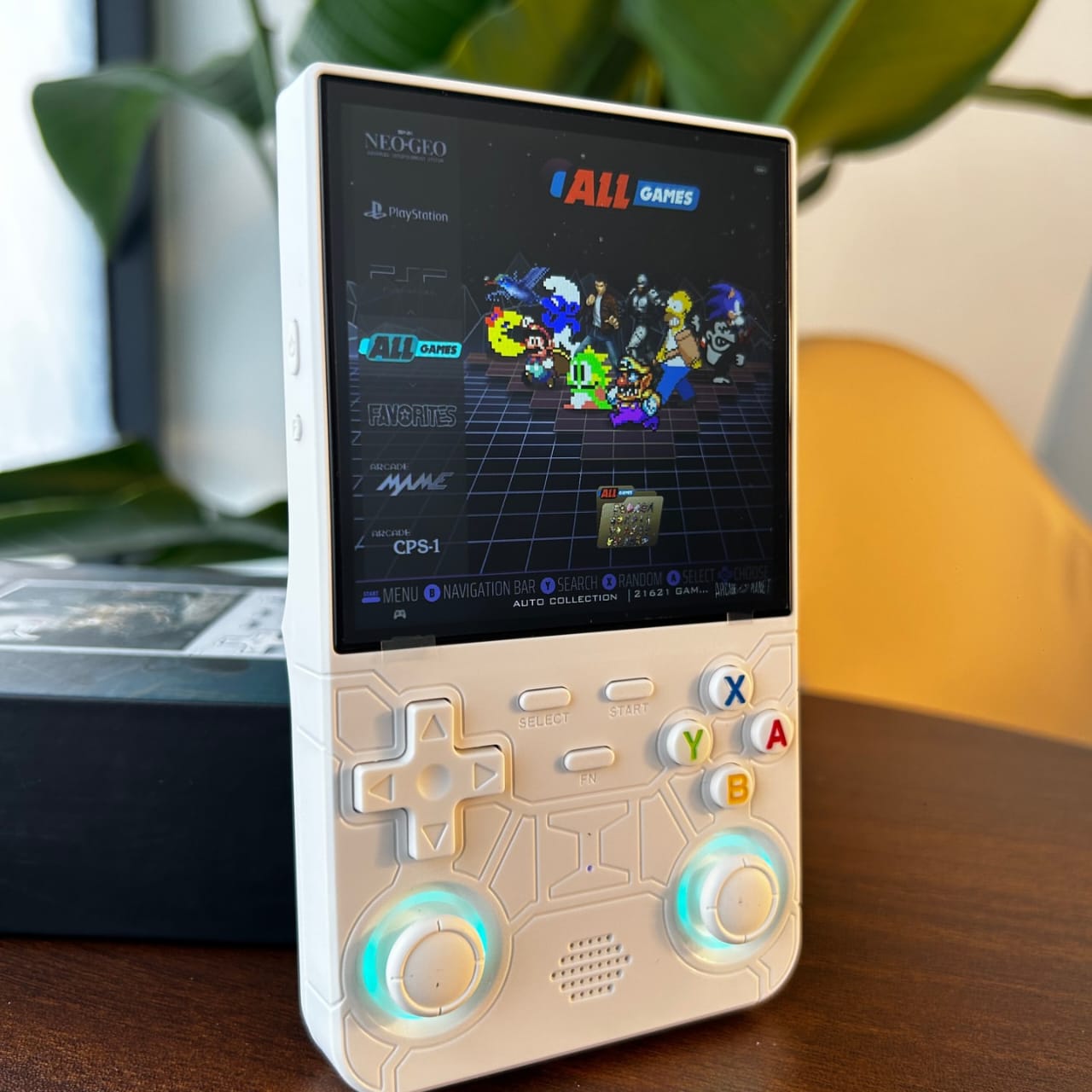 R36 Ultra Retro Handheld Game Console, with 64G Built-in 20000+ Games, 3000mAh Rechargeable, Support 20+ Simulators, Linux System, 4.0 Inch IPS Screen Portable Pocket Arcade