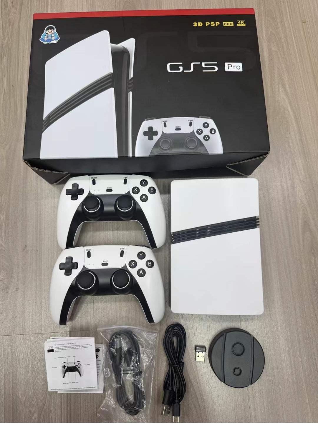 GS5 Pro Classic TV Video Game Console with 30000 Games and 1080 Output with 53 Simulators for PSP Games