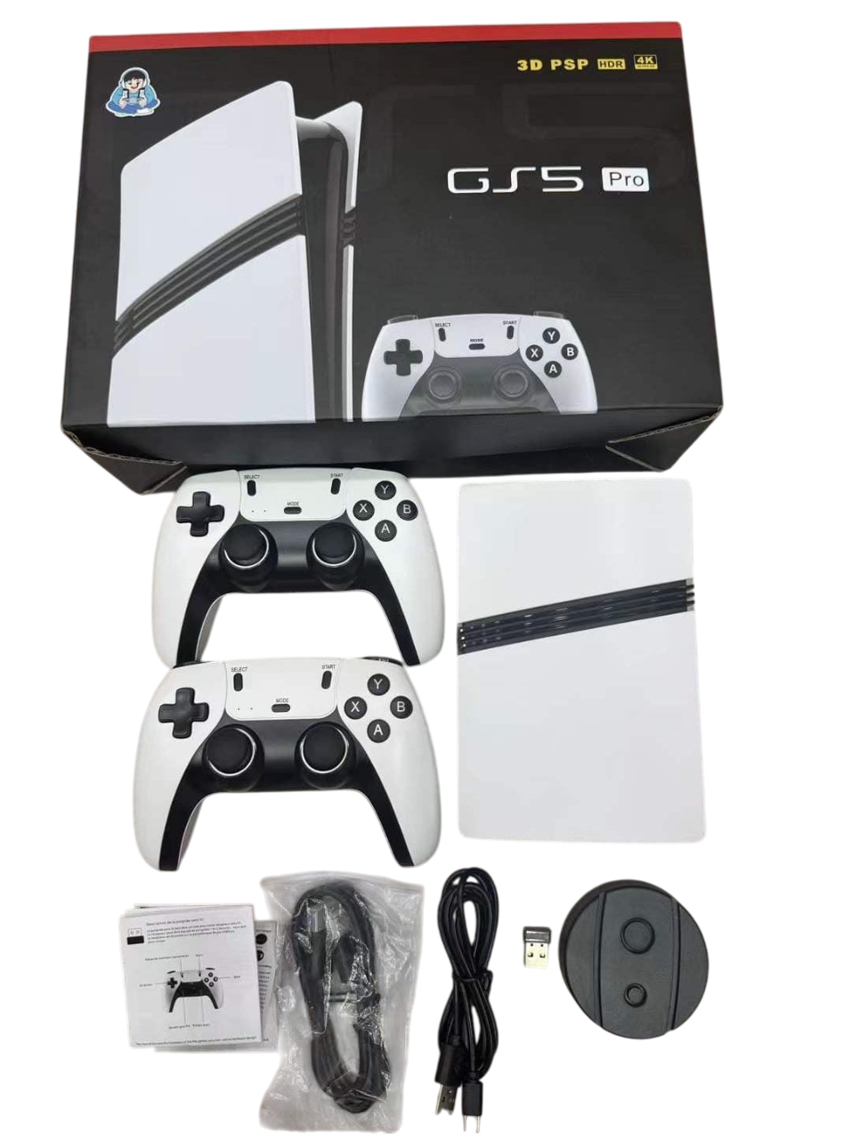 GS5 Pro Classic TV Video Game Console with 30000 Games and 1080 Output with 53 Simulators for PSP Games