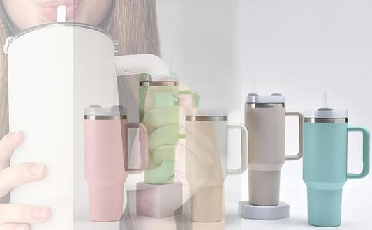 1.2L Tumbler with Handle Straw & Lid | Insulated Reusable Stainless Steel Water Bottle | Leak Proof Mug for Office, Gym, Travelling (Multicolor), 1200 Milliliters Brand: Generic