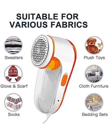 Portable Fabric Lint Remover Machine – Powerful 5W Motor | Corded Bobble & Fuzz Shaver for Wool & Cotton Garments