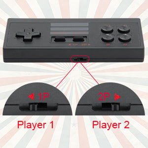 Plug and Play Wireless HD 1080p TV Video Game for Kids (8 Bit Retro Built-in Games) for up to 2 Players HDMI Game Stick Dongle (Multicolor)
