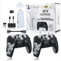 M18 Retro Gaming Console with 4K Ultra HD Game Stick, 2.4G Wireless Controller, 24000+ Games, 10 Emulators, Army Green