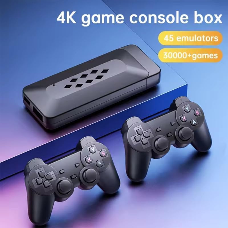 M33 Game Stick With Dual Controllers with 45 Emulators, 20,000+ Classic Games