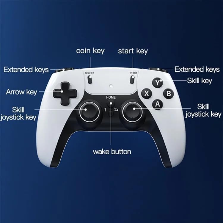 M22 Game Stick with 30,000+ Games & Dual Wireless Controller- Wireless HD, 52 Emulators, 30,000+ Games, 64GB, Classic Edition with Tekken Game