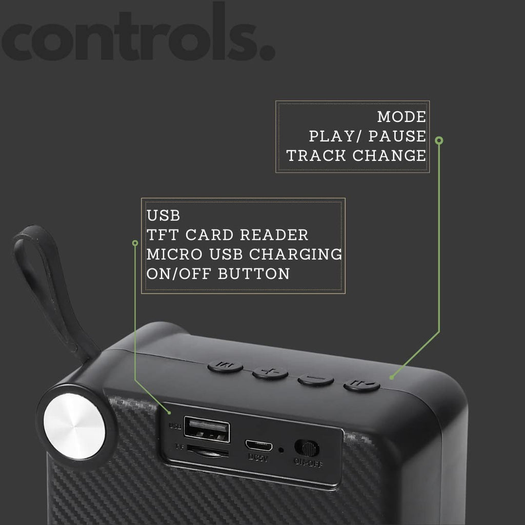 MZ M406SP (Portable Bluetooth Speaker) Dynamic Thunder Sound, 1200mAh Battery 5 W Bluetooth Speaker (Random Color)
