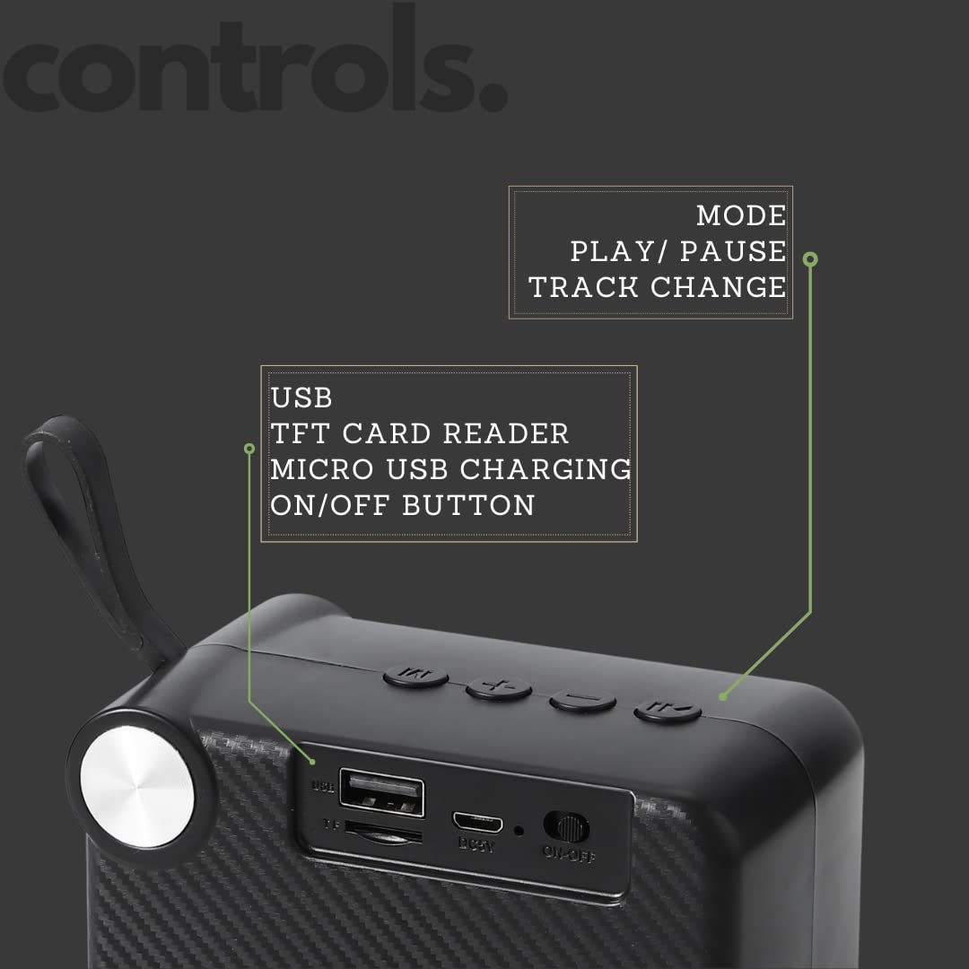 MZ M406SP (Portable Bluetooth Speaker) Dynamic Thunder Sound, 1200mAh Battery 5 W Bluetooth Speaker (Random Color)