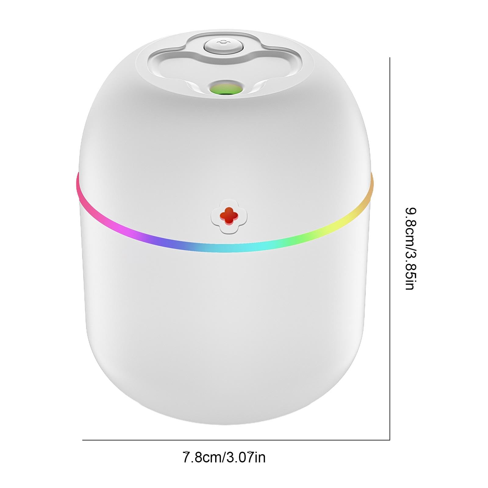 USB Personal Humidifier – 220ml Mini Cool Mist Diffuser with Dual Spray for Desk, Travel, Bedroom Use