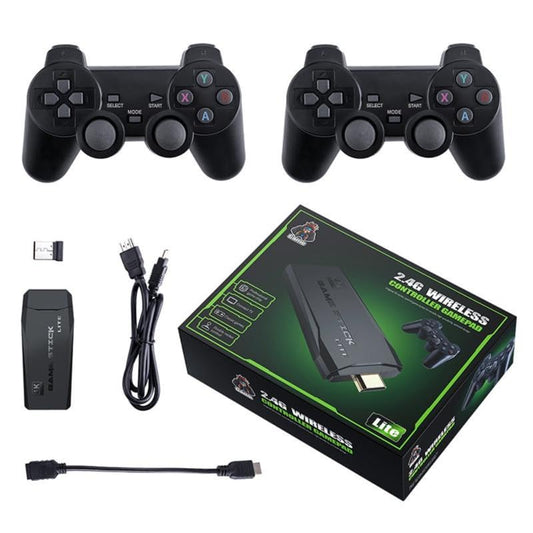 Wireless Retro Gaming Console: Plug & Play 1080p TV Video Game Stick with 9 Emulators, 2-Player Support, and Classic Games for Kids & Nostalgic Gamers