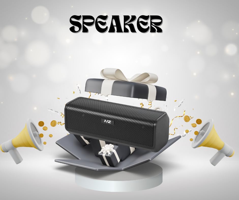 MZ M407 Premium BT Speaker – Wireless Speaker with HD Sound, Deep Bass, and 24-Hour Playtime – Portable Design for Home, Outdoors, and Parties