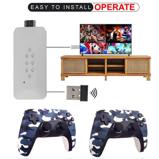 M22 Special Edition Retro Game Console Wireless Controller Gamepad - with 52 Emulators 30,000+ Games, 1080P HD Graphics, 64GB Storage, Video Game TV Stick for All Ages