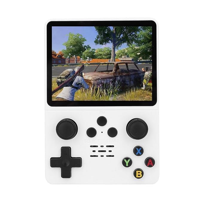 R35S l Retro Video Game Console 64GB Mini Handheld Gameboy Built in 8000+ Classic Games + PSP Games 3.5-inch IPS Screen Dual 3D Joystick