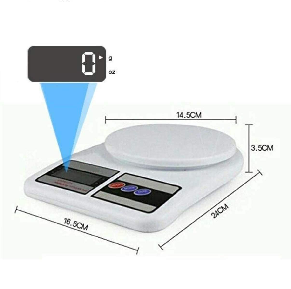Digital Kitchen Weighing Scale – 10kg Capacity, High Precision with LCD Display & Tare Function
