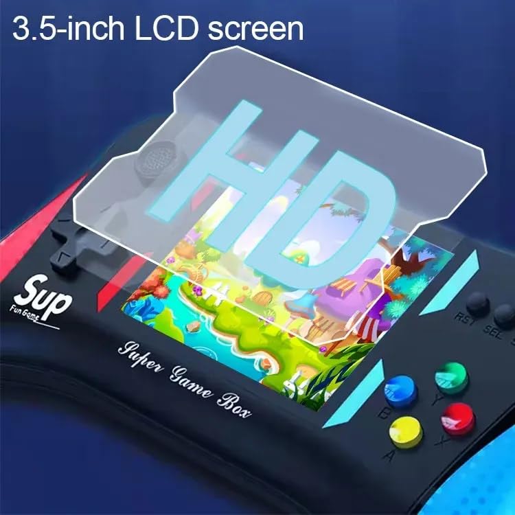 Video Games for Kids: X7M 500-in-1 Retro Video Game Console with TV Compatibility, Handheld Design, Dual Controller for 2-Player Mode, Perfect for Family Fun and Classic Gaming Experiences