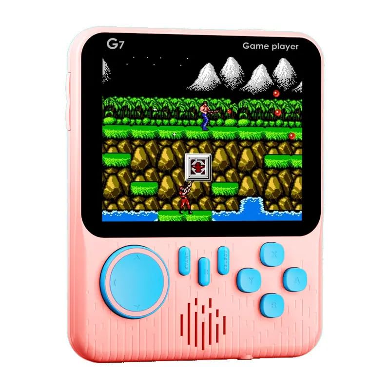 G7 Retro Handheld Gaming Console - 666 Classic Games in 1 | 3.5'' Big Screen | TV Output & External Remote for 2-Player Mode | Portable Gaming Console ( Random Color)