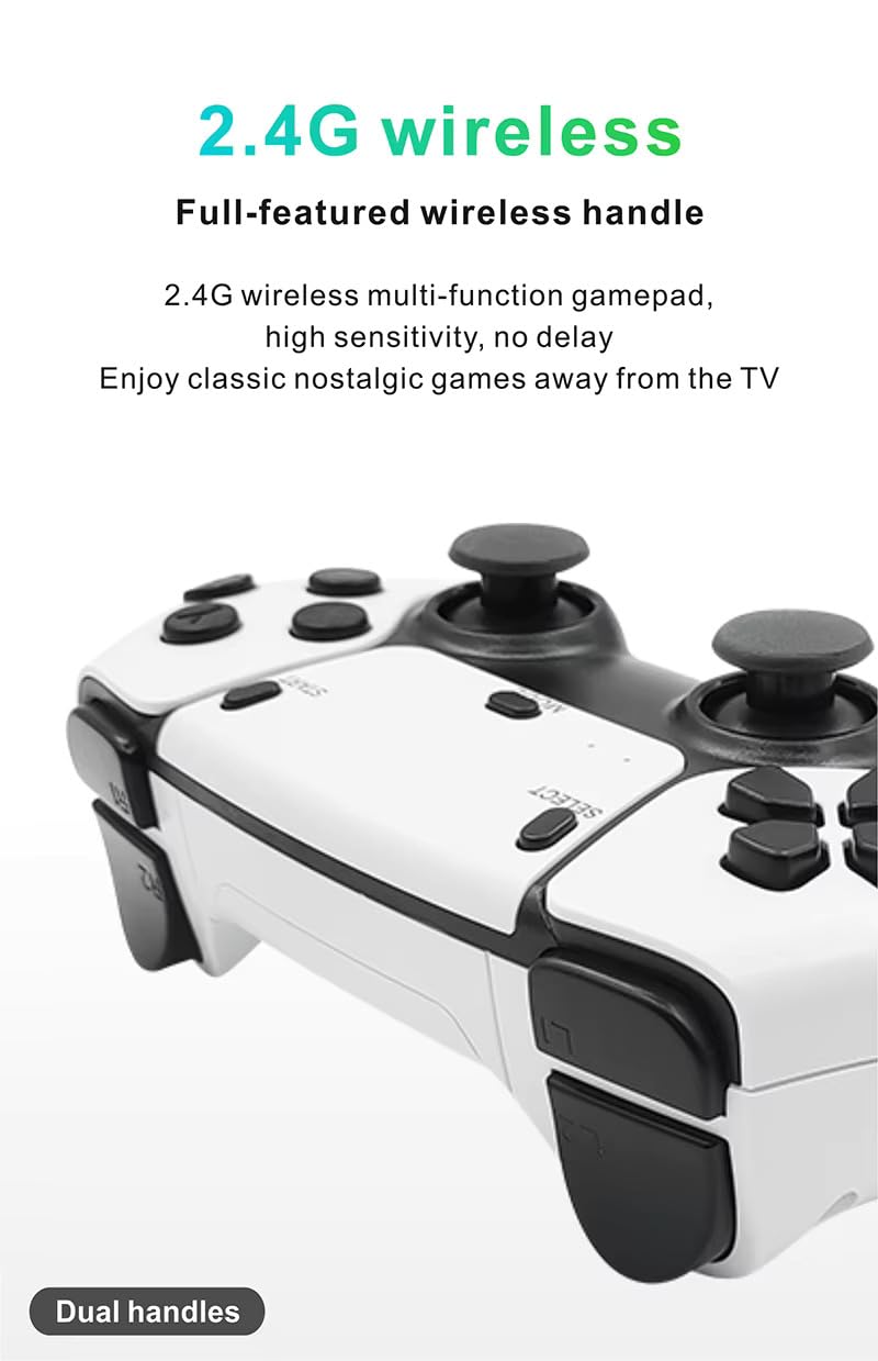 M64 Game CONSOLE PS5 Look With Dual Controller – 15000 Games, 4K HDMI Output, 2 Wireless Controllers