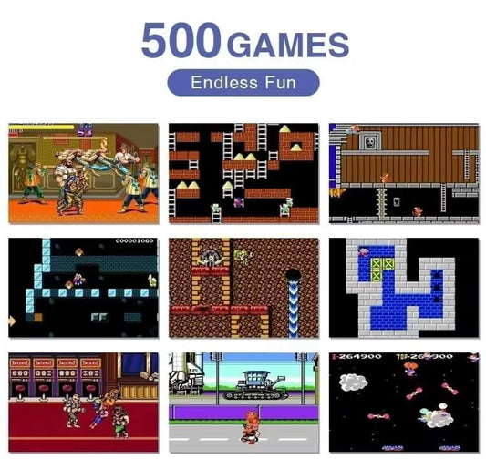New S3 Handheld Video Game Set for Kids,500 Retro Video Games Console ,Rechargeable Retro Game Box with TV Game Support