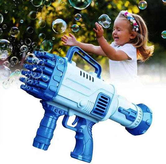 Bubble Gun Rocket 32 Holes Soap Blaster Machine, Bubble Maker, Bubble Launcher, Bubble Blaster, Bubble Blower Toys Party Favor Outdoor Activity for Kids. Multicolor (Color As Per Stock)