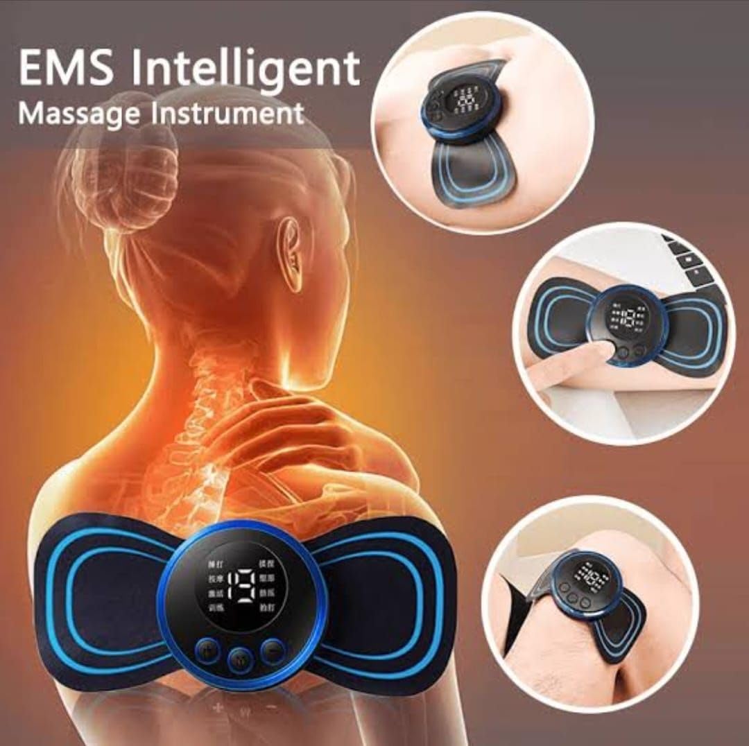 Butterfly Wireless Body Massager for Pain Relief 8 Mode & 19 Strength Levels