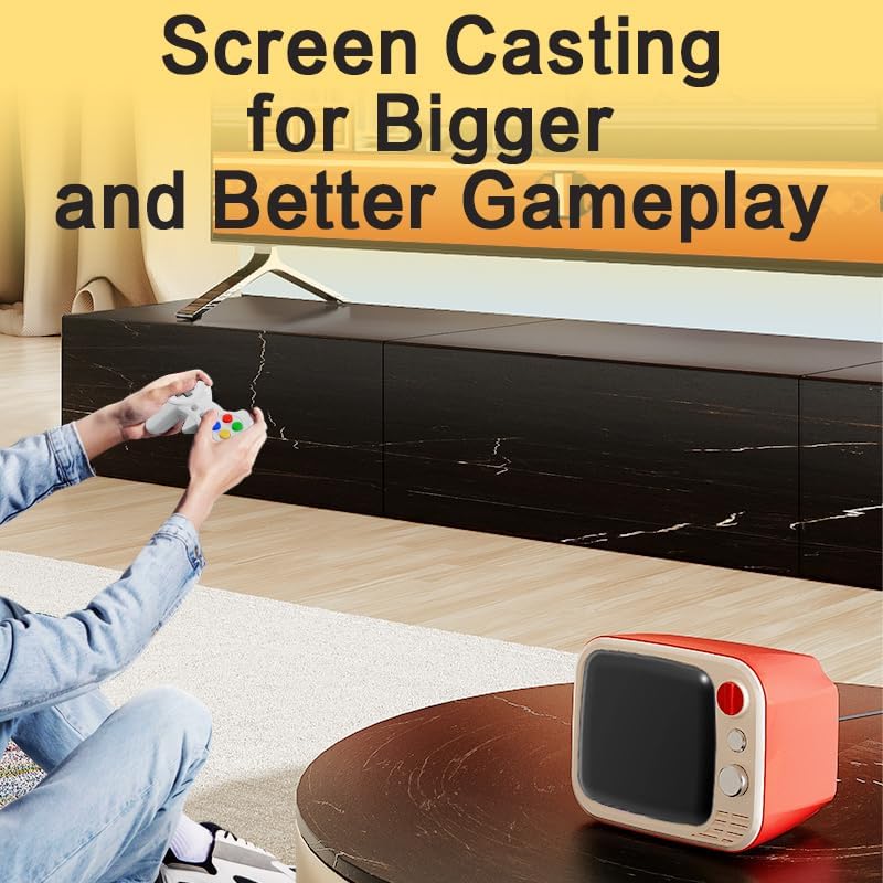 Mini TV Gaming Console with Dual Wireless Controller ,Retro Video Game Console for Kids & Adults, Built-in 740 Classic Video Games, 3.0'' Screen Mini TV Games Console Support TV Output and USB Charging (Multicolor)