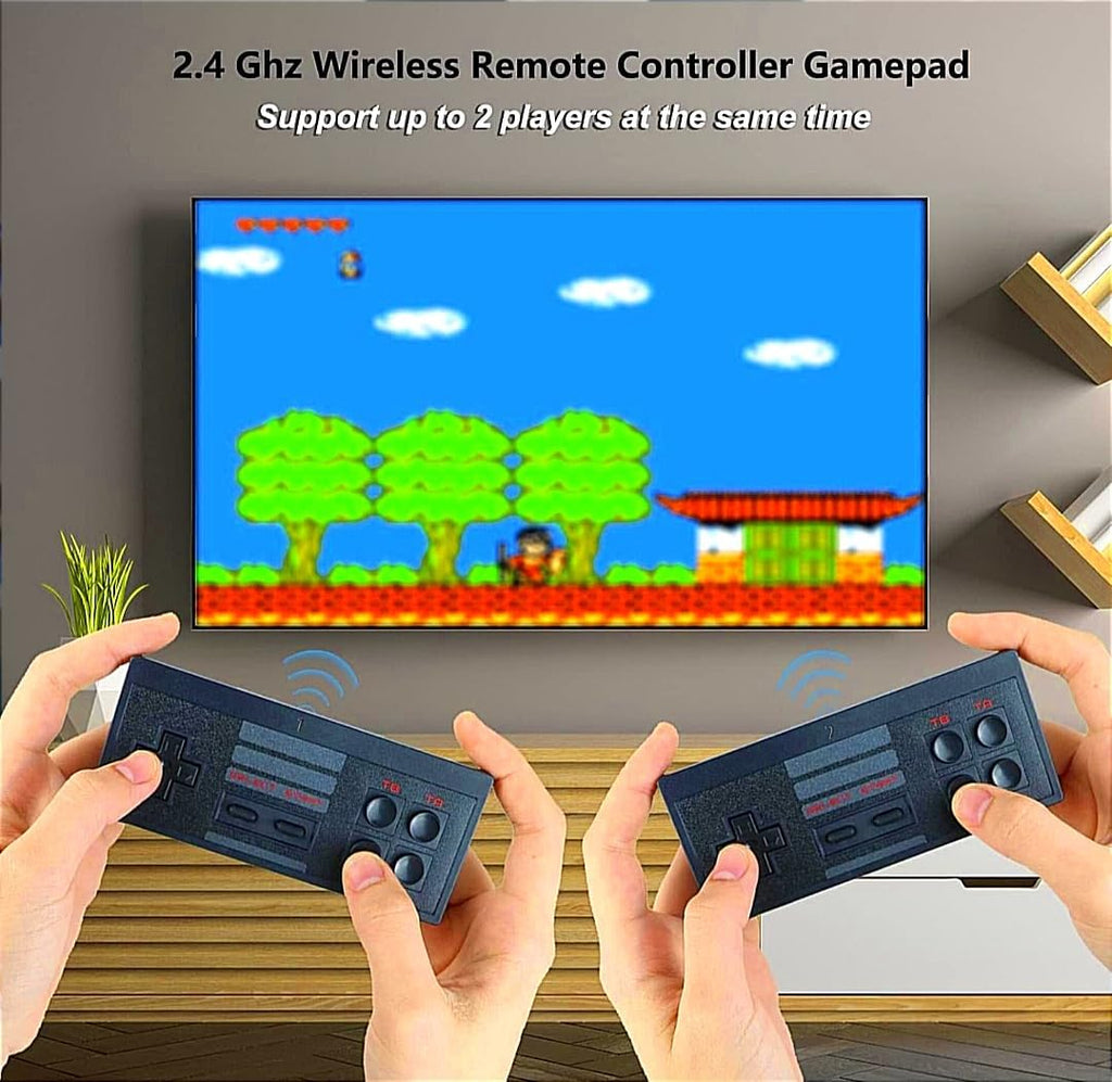 Extreme Mini Plug and Play Wireless Game Box HD 1080p TV Retro Video Game for Kids 620 Extreme Mini Game Box (8 Bit Retro Games) Tv Video Game Set for Tv Gaming 2 Player Wireless with Classic Inbuilt