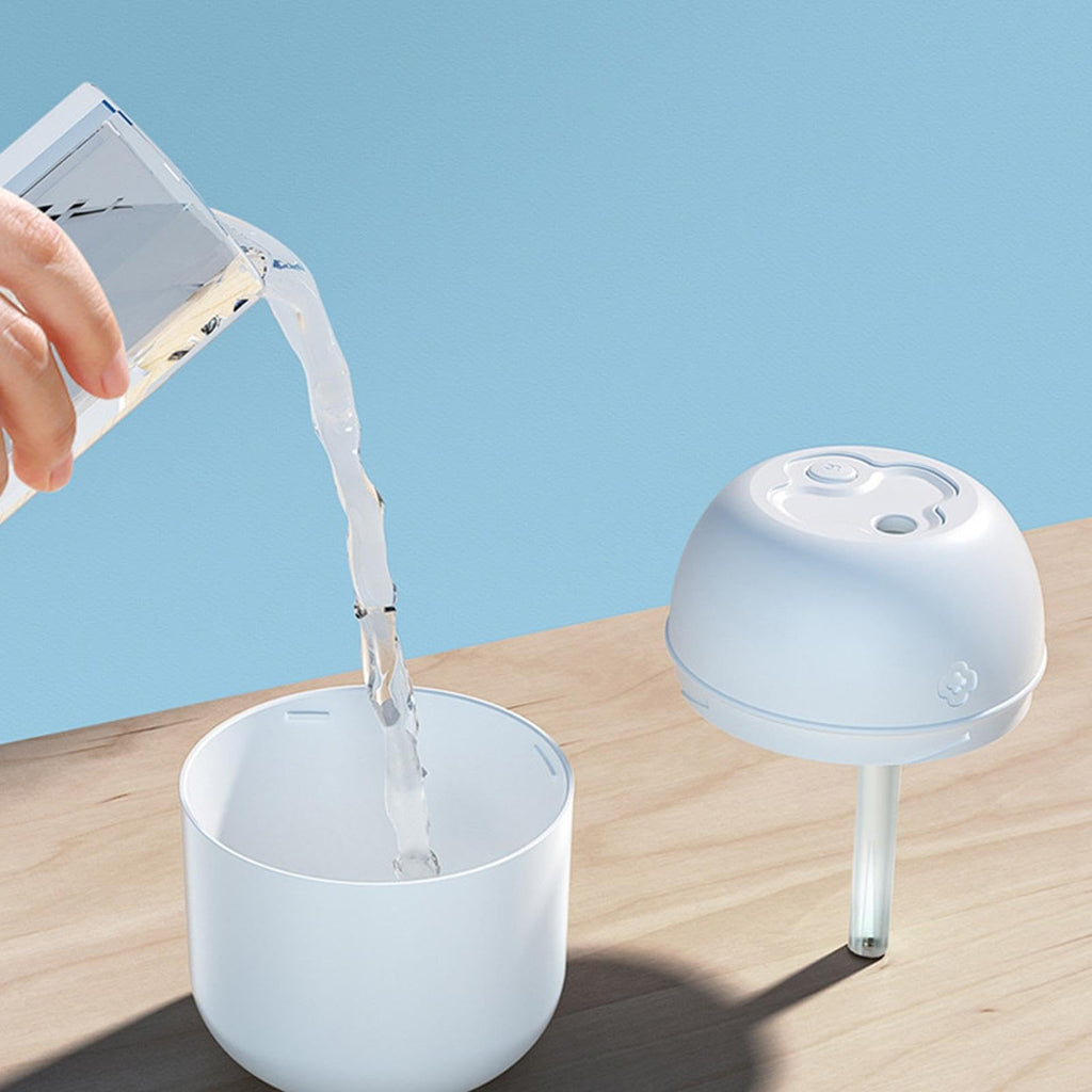 USB Personal Humidifier – 220ml Mini Cool Mist Diffuser with Dual Spray for Desk, Travel, Bedroom Use