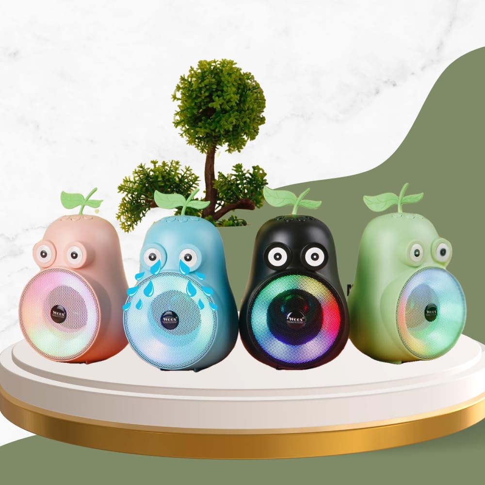New pear shape Bluetooth Speaker with RGB Light Super Bass 5 W Bluetooth Speaker (Multicolor)