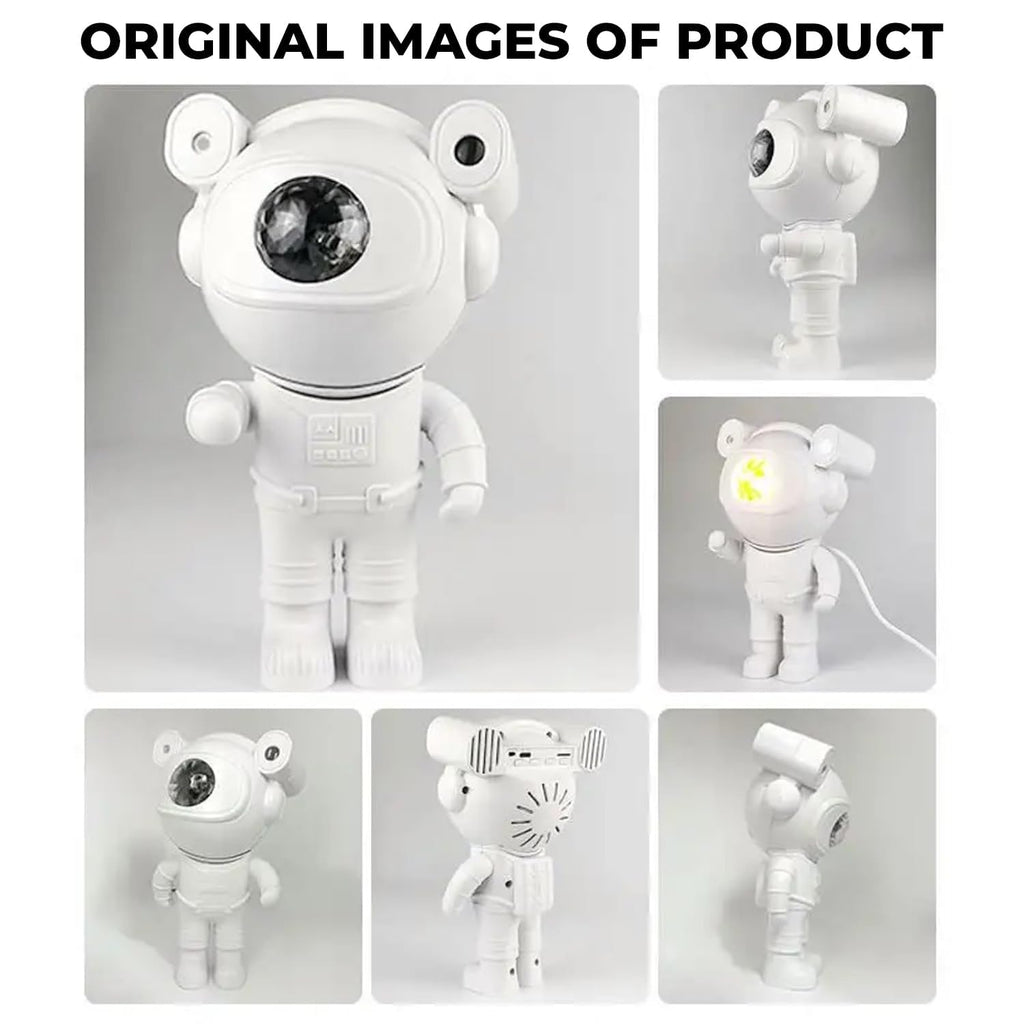 Astronaut Speaker Galaxy Projector Lamp with Inbuilt Bluetooth Speaker Robot Star Sky Space Night Light with Remote 360 Adjustable for Home, Gifts, Baby, Gaming Room and Dance Party