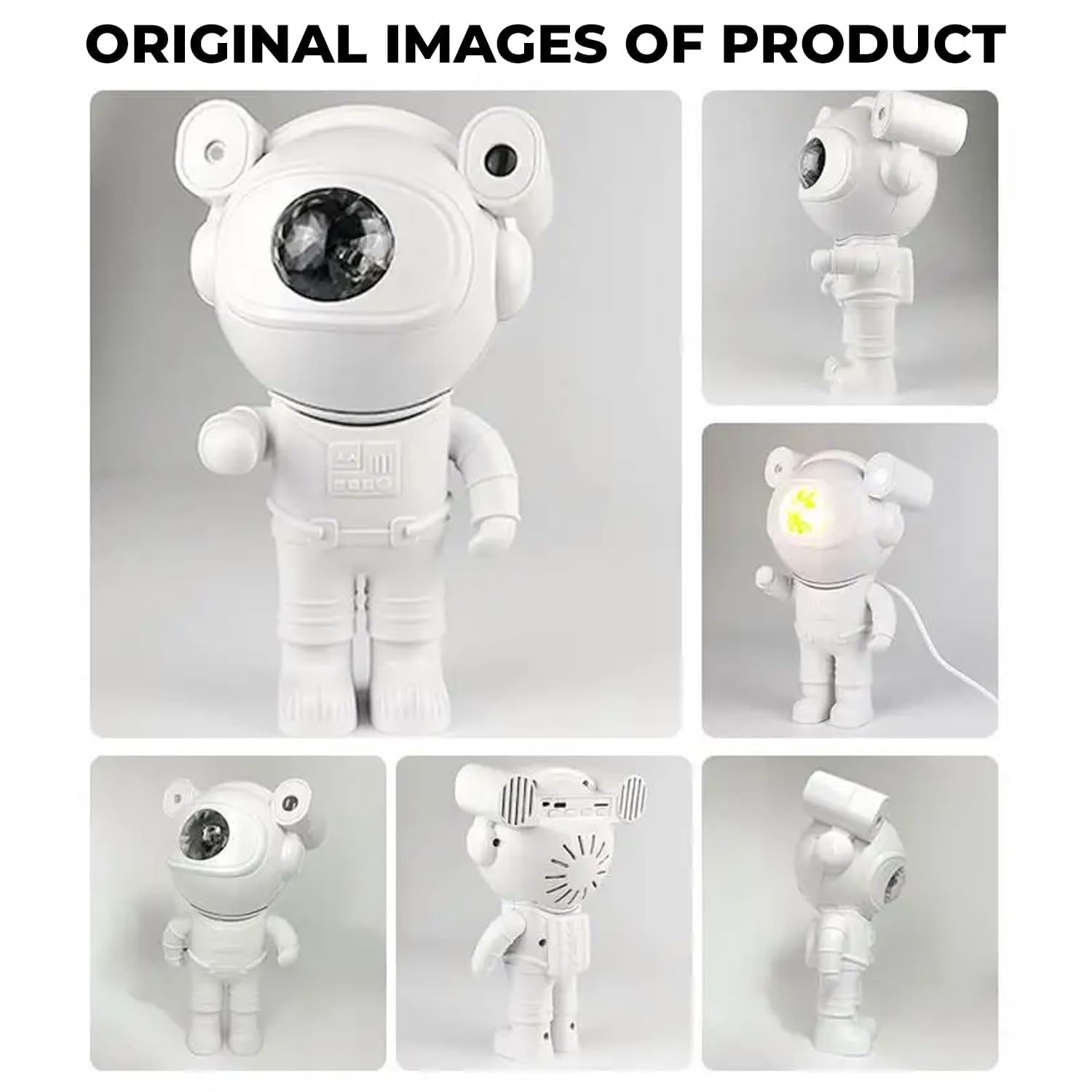 Astronaut Speaker Galaxy Projector Lamp with Inbuilt Bluetooth Speaker Robot Star Sky Space Night Light with Remote 360 Adjustable for Home, Gifts, Baby, Gaming Room and Dance Party