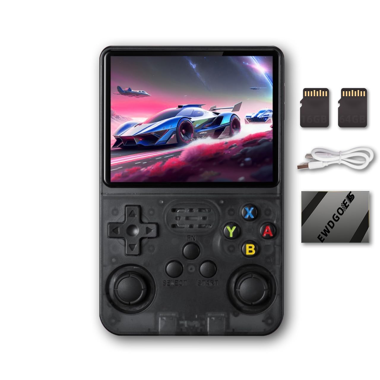 R36S Handheld Game Console 3.5-inch Retro Handheld Video Games Consoles Built-in Battery Portable Style Hand Held System (Multicolor)