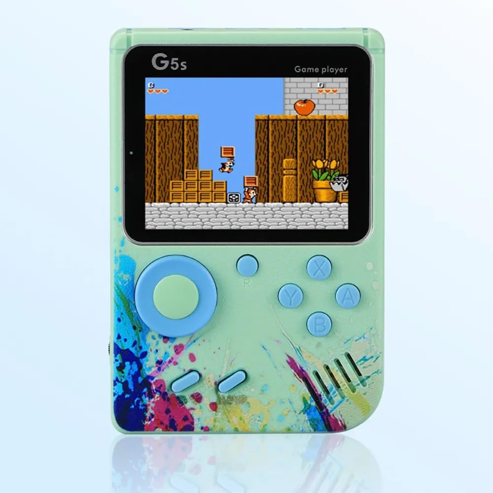 SUP Handheld Game Console ,Classic Retro Video Gaming Player Colorful LCD Screen USB Rechargeable Portable Pocket Video Gamepad 400 in 1 Classic Old Games (G5 Video Game)