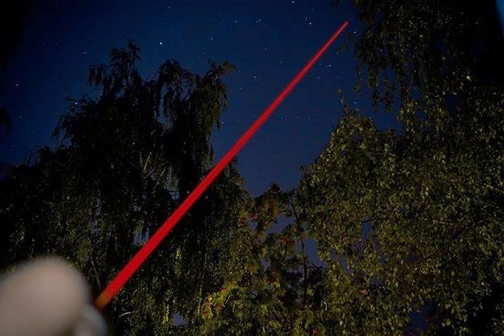 Rechargeable Red Laser Pointer – 2000m High-Power Beam for Presentations, Stargazing & Cat Play